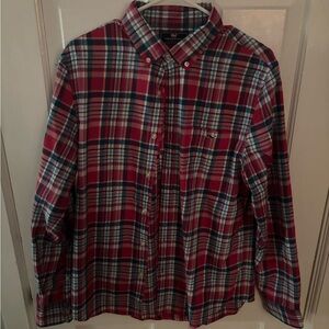 Vineyard Vines Red and Blue Casual Button Down Shirt
